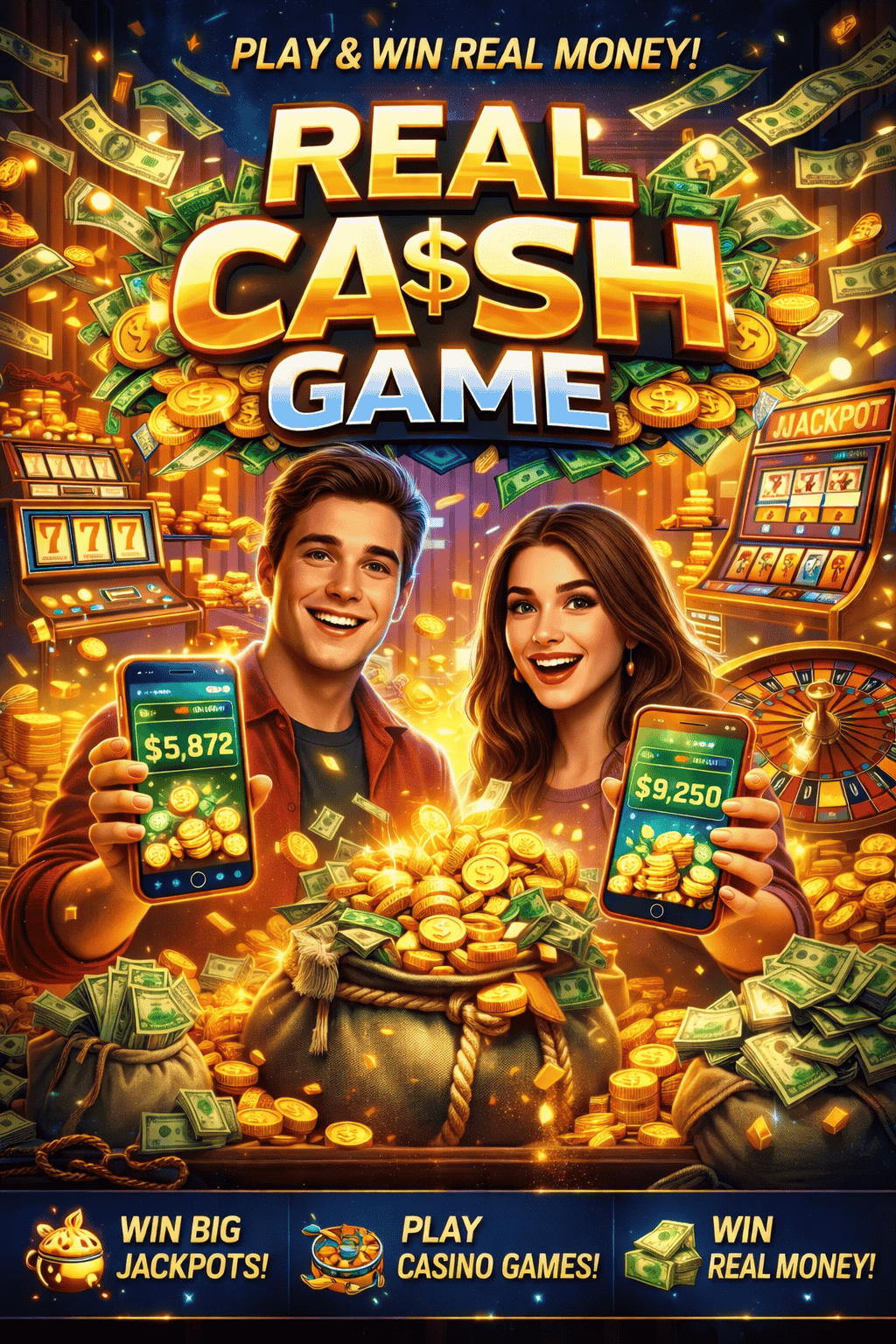 AR 777 game mobile app home interface